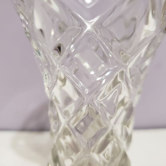 Zajecar Crystal 24% Lead Clear Glass Vase  4" - Picture 10 of 10